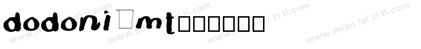 dodoni mt字体转换